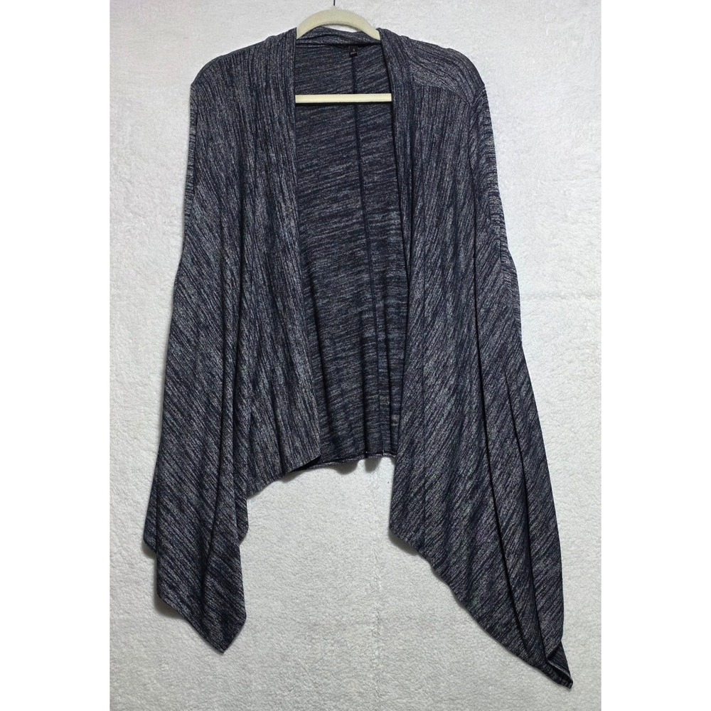 Banana Republic Space Dye Open Front Waterfall Cardigan Navy Blue Small